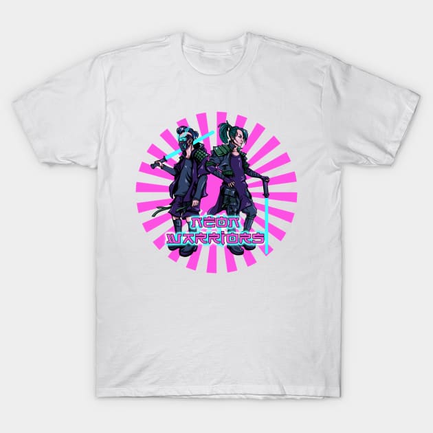 Neon Warriors T-Shirt by Lycane